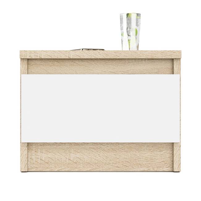 Тумба прикроватная Мори ТПМ400.1 цвет дуб сонома/белый