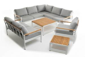 Лаунж зона из алюминия MAYA XL белая  Joygarden