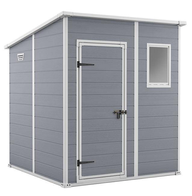 Сарай "Манор Пентхаус 6x6" (размеры 175 x 175 см), серый Сарай "Манор Пентхаус 6x6" (размеры 175 x 175 см), серый