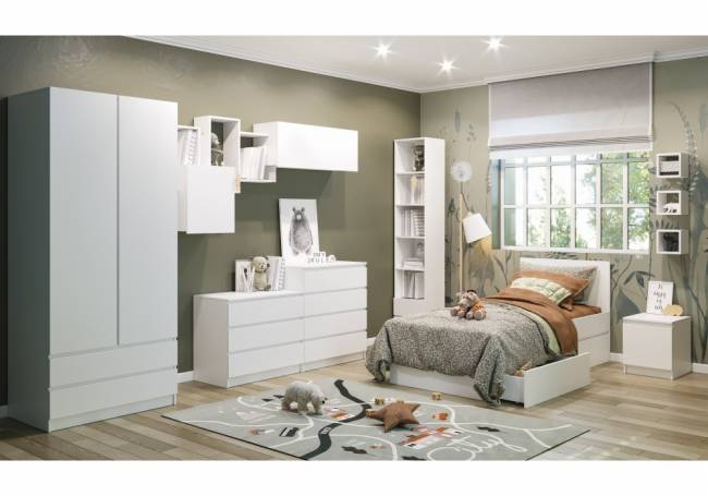 Комод Мадера К4М белый