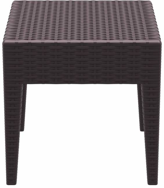 Столик плетеный для шезлонга GT 1009 коричневый 450х450х450 мм