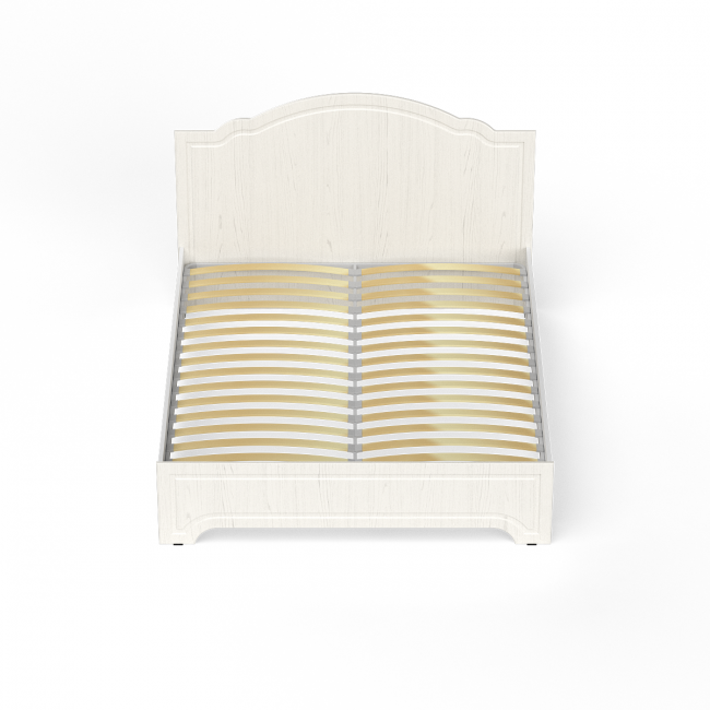 Кровать Ливерпуль 1600 с основанием цвет ясень ваниль/белый