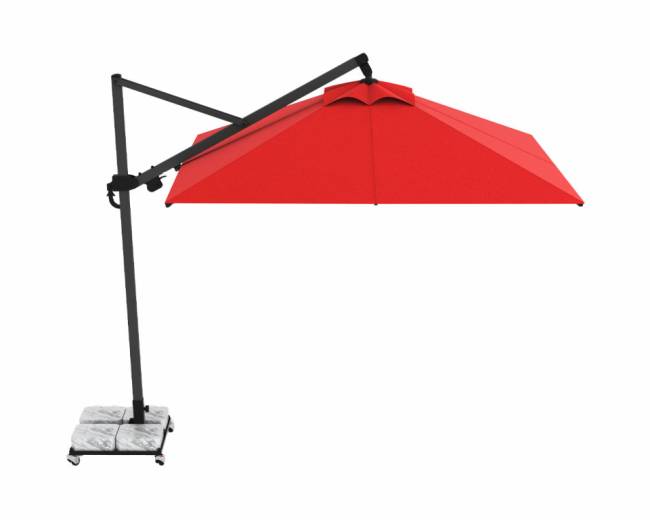 Зонт профессиональный 3х4 м Banana Plus черный, светло-серый 3000х4000 мм