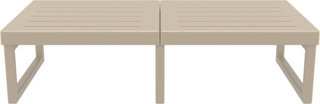 Комплект пластиковой мебели Mykonos XL бежевый, черный