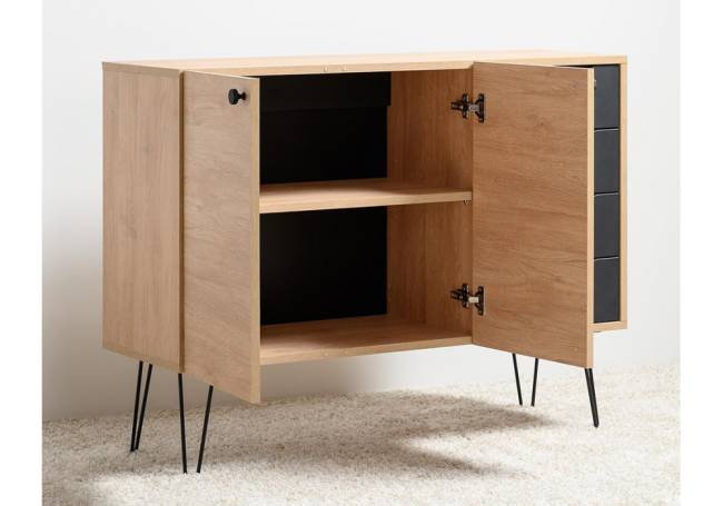 Комод Брюс 16.233 сантьяго / черный