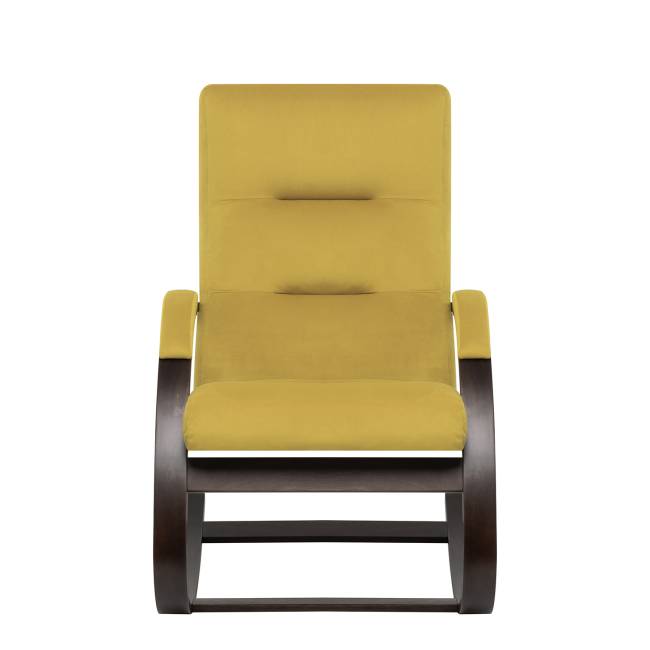 Кресло-качалка Leset Милано Орех текстура V28 желтый Кресло-качалка Leset Милано Орех текстура V28 желтый