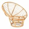 Кресло PAPASAN ECO/ПАПАСАН ЭКО P115-1/SP STD /c подушкой, ремешками/ Natural (натуральный), экошерсть Коричневый, 1811-5 Natural (натуральный)