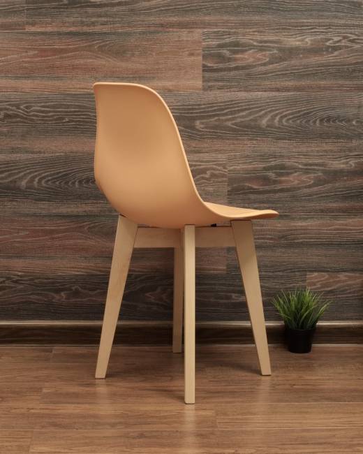 Стол Монте К 100 натур со стульями Сашш натур персик Стол Монте К 100 натур со стульями Сашш натур персик