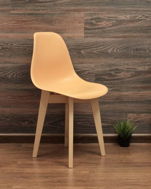 Стол Монте К 100 натур со стульями Сашш натур персик Стол Монте К 100 натур со стульями Сашш натур персик