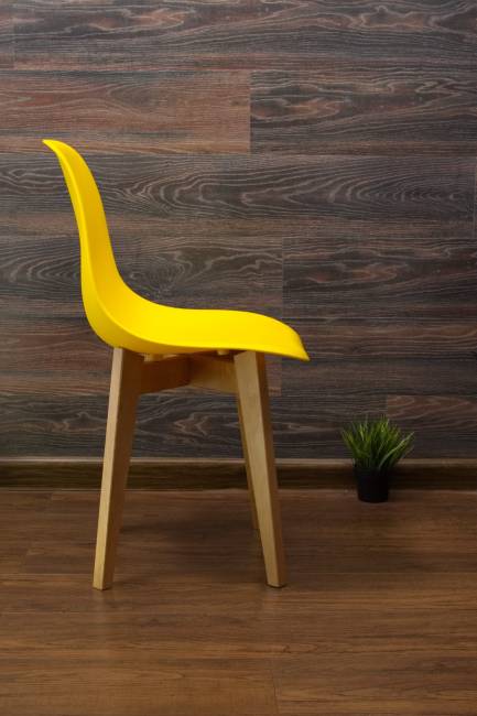 Стол Монте К 100 натур со стульями Сашш натур жёлтый Стол Монте К 100 натур со стульями Сашш натур жёлтый