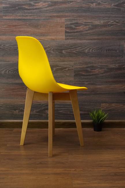 Стол Монте К 100 натур со стульями Сашш натур жёлтый Стол Монте К 100 натур со стульями Сашш натур жёлтый