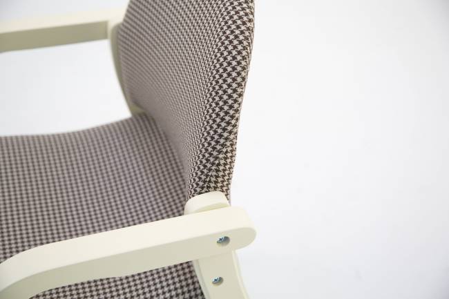 Стул-кресло Джуно 2.0 слоновая кость/гусиная лапка