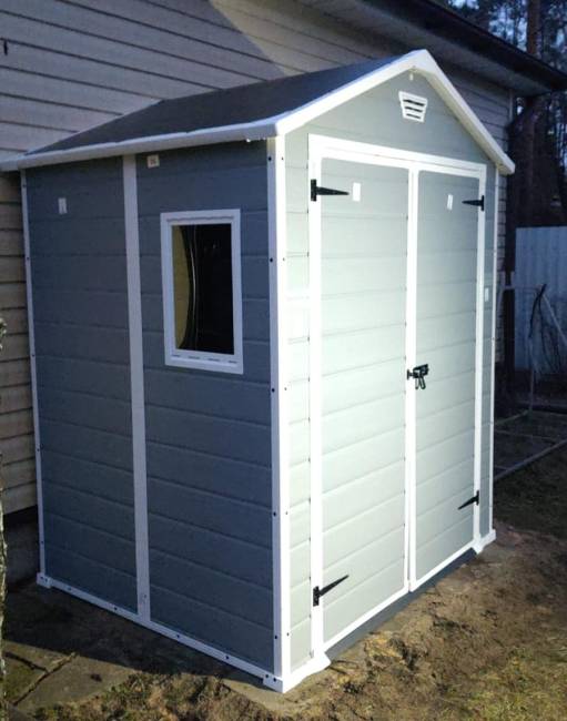 Сарай "Манор 6x5DD" (размеры 175 x 145 см), серый Сарай "Манор 6x5DD" (размеры 175 x 145 см), серый