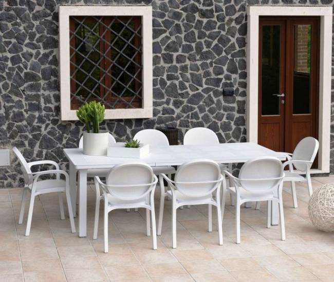 Стол пластиковый раздвижной Levante белый 1600-2200х740х1000 мм Стол пластиковый раздвижной Levante белый 1600-2200х740х1000 мм