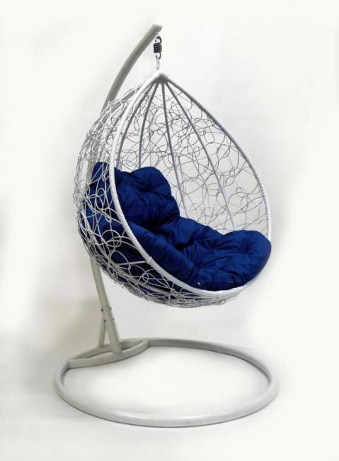 Подвесне кресло "Капля ротанг" белое Подвесне кресло "Капля ротанг" белое