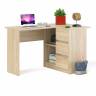Угловой компьютерный стол Мори МС-16 правый цвет дуб сонома