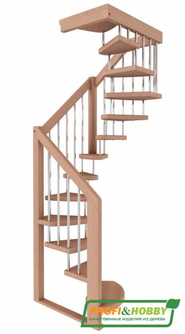 Деревянная лестница ЛВ-1.0 Деревянная лестница ЛВ-1.0