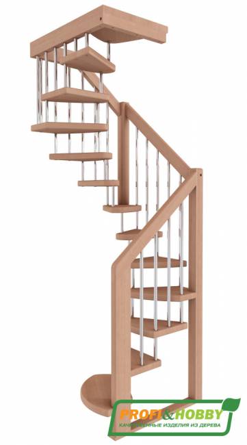 Деревянная лестница ЛВ-1.0 Деревянная лестница ЛВ-1.0