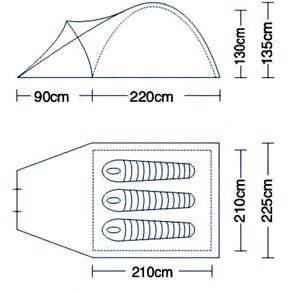 Палатка Campack Tent Land Explorer 3 Палатка Campack Tent Land Explorer 3