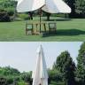 Зонт профессиональный телескопический 3х4 м Palladio Telescopic натуральный, слоновая кость 3000х4000 мм