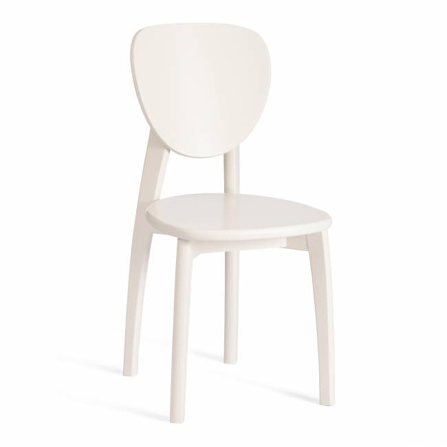 Стул DIAMANTE жесткое сидение бук, 42 х 42 х 85 см, ivory white (Комплект из 2 шт.) белый