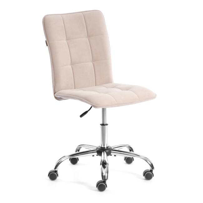 Комплект кресло+стул Bari/Бари LT, велюр, бежевый/черный, 7 бежевый/черный флок