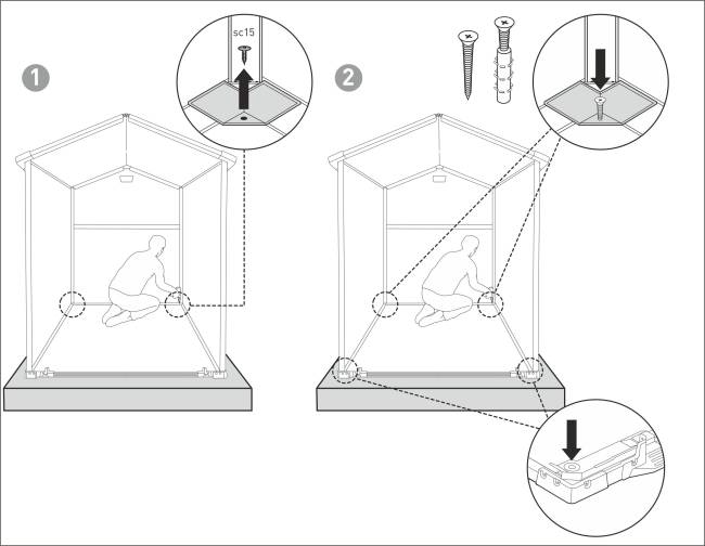 Сарай "Манор 6x8DD" (размеры 177х230 см), серый Сарай "Манор 6x8DD" (размеры 177х230 см), серый