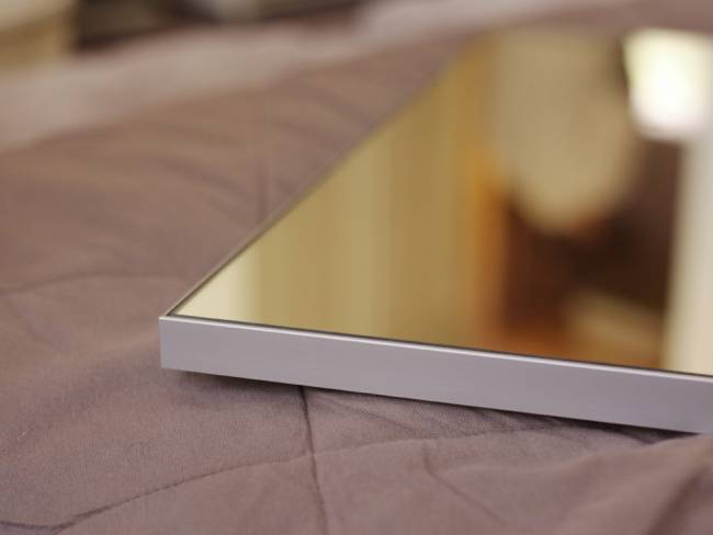 Зеркало настенное в раме Сельетта-6, матовое серебро 110 см х 40 см Зеркало настенное в раме Сельетта-6, матовое серебро 110 см х 40 см