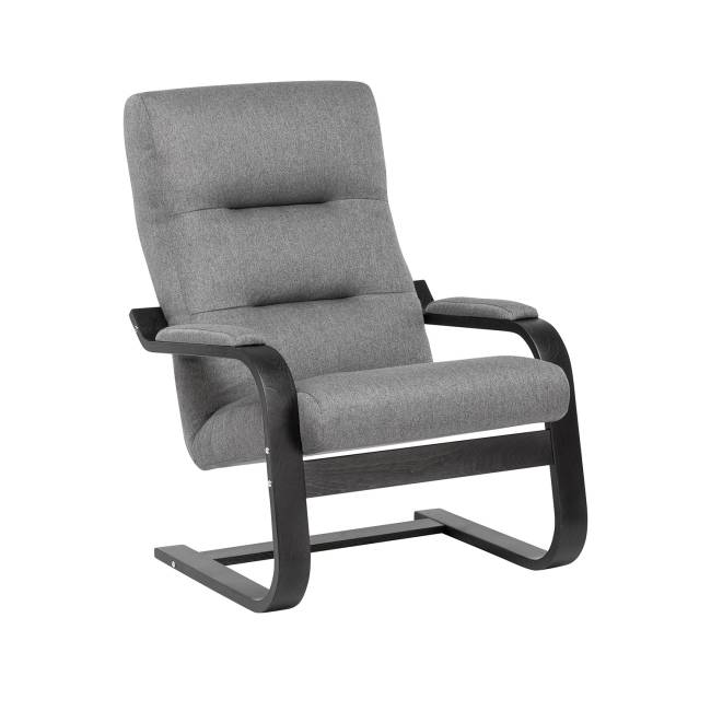 Кресло Leset Оскар Венге текстура Malmo 90 (серый)