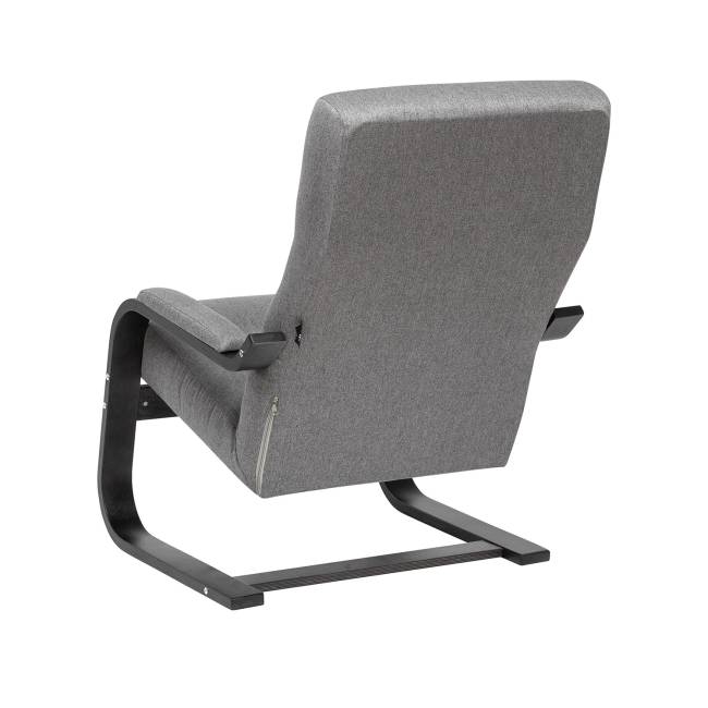 Кресло Leset Оскар Венге текстура Malmo 90 (серый)