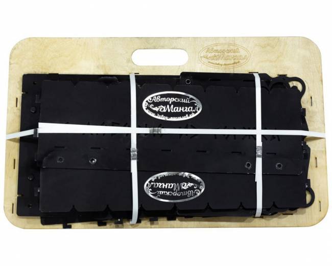 Мангал разборный "Атланты", сталь AISI304, 3мм