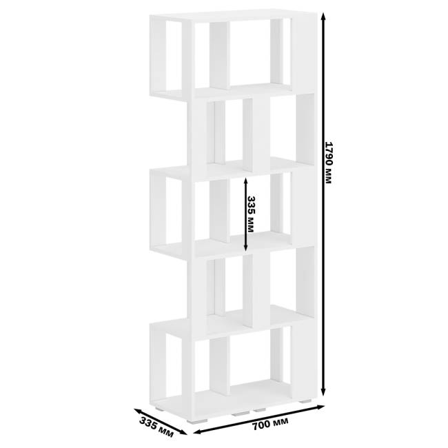 Комплект их 2-х стеллажей цвет белый