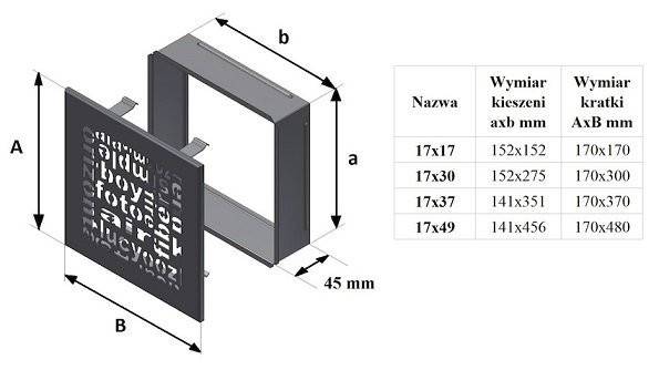 17x17 ABC белая