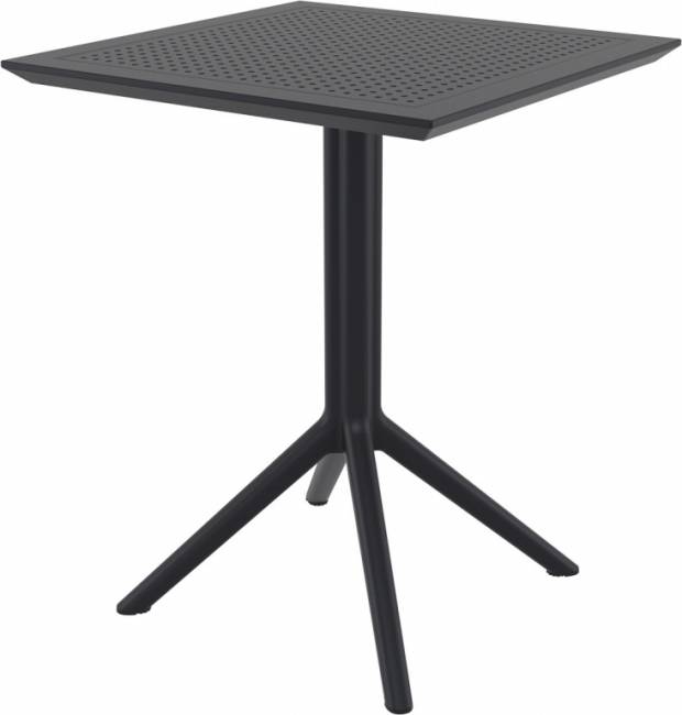 Стол пластиковый складной Sky Folding Table 60 черный 600х600х740 мм Стол пластиковый складной Sky Folding Table 60 черный 600х600х740 мм