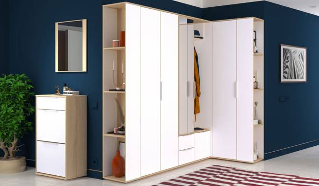 Стеллаж Куба модель 13.141 цвет дуб сонома/белый премиум Стеллаж Куба модель 13.141 цвет дуб сонома/белый премиум