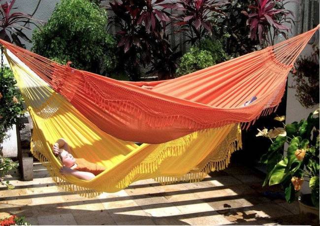 Гамак двухместный FORRO желтый