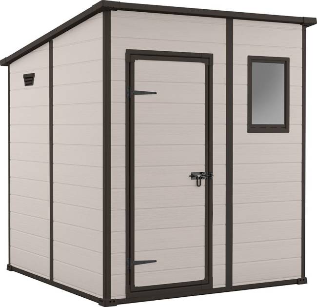 Сарай "Манор Пентхаус 6x6" (размеры 175 x 175 см), бежевый Сарай "Манор Пентхаус 6x6" (размеры 175 x 175 см), бежевый