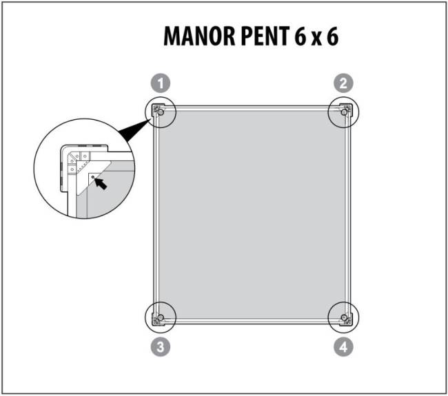 Сарай "Манор Пентхаус 6x6" (размеры 175 x 175 см), бежевый Сарай "Манор Пентхаус 6x6" (размеры 175 x 175 см), бежевый