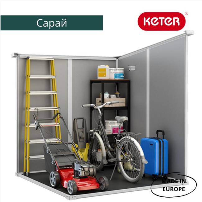 Сарай "Манор Пентхаус 6x6" (размеры 175 x 175 см), бежевый Сарай "Манор Пентхаус 6x6" (размеры 175 x 175 см), бежевый