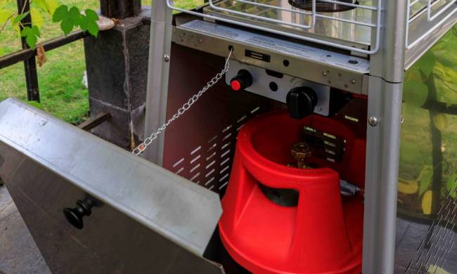 Уличный газовый обогреватель EVA из нержавеющей стали