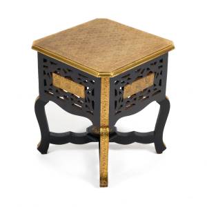 Столик Secret De Maison FUMO ( mod. ND-027) дерево манго, 38x46, этническая роспись