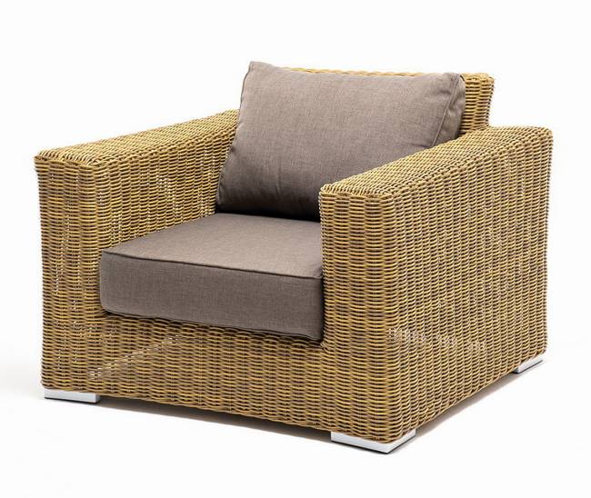 "Боно" кресло из искусственного ротанга, цвет соломенный "Боно" кресло из искусственного ротанга, цвет соломенный