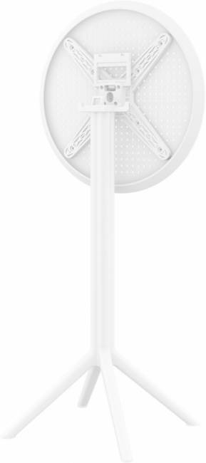 Стол пластиковый барный складной Sky Folding Bar Table 60 белый Ø600х1080 мм