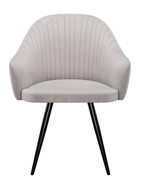 Стул DikLine 439 поворотный, C103 крем, ножки черные