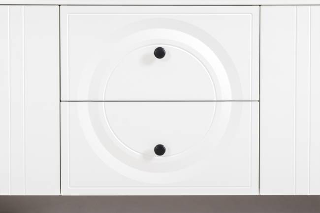 Валенсия стенка для гостиной № 71 цвет белый шагрень