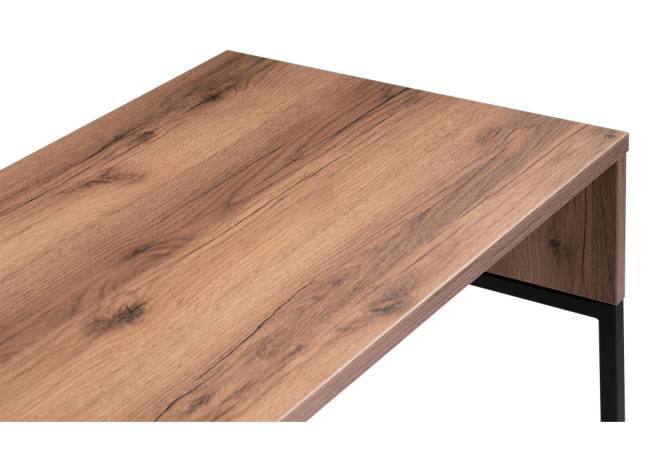 Ниа 115х60 дуб делано темный / черный матовый