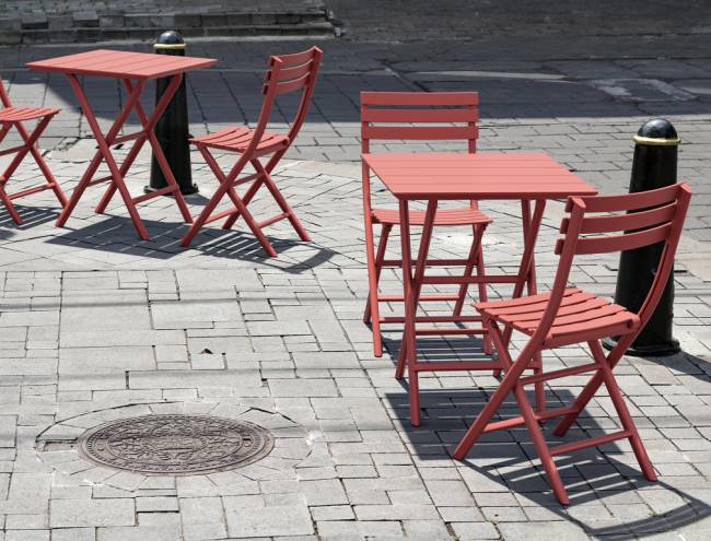 Стол пластиковый складной Helen Folding Table 60 марсала 600х600х740 мм Стол пластиковый складной Helen Folding Table 60 марсала 600х600х740 мм