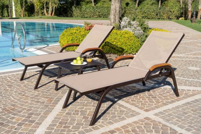 Шезлонг-лежак металлический Design 1970х710х400 мм Шезлонг-лежак металлический Design 1970х710х400 мм