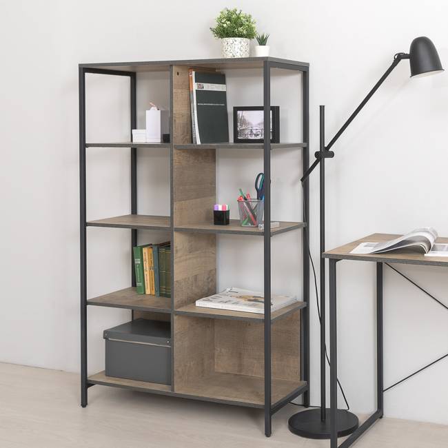 Стеллаж 13.151.02 с комодом с ящиком и дверкой Трувор цвет дуб гранж песочный/интра