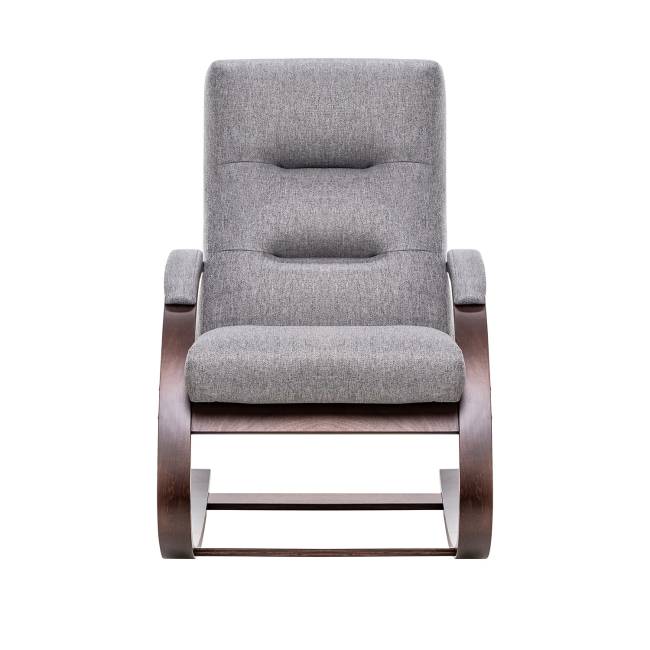 Кресло-качалка Leset Милано Орех текстура Malmo 90 (серый)